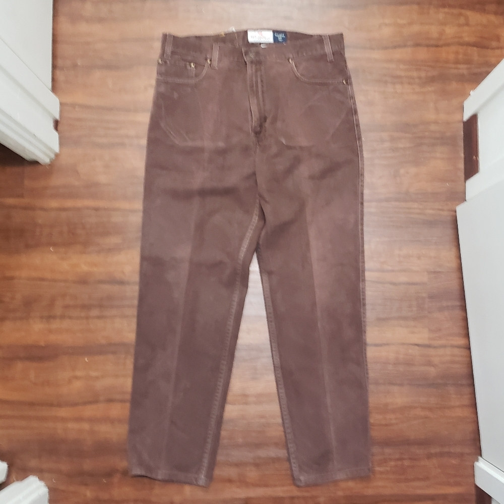 VINTAGE Levi's Signature 540 Relaxed Fit Men's 38x32 Brown jeans Brown Tab USA